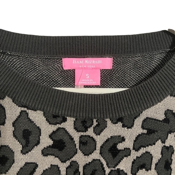 Isaac Mizrahi leopard print sweater small - Picture 6 of 11